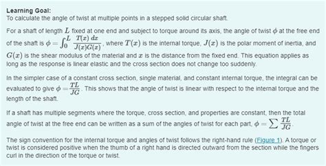 Solved Draw the torque diagram for the shaft, using the | Chegg.com