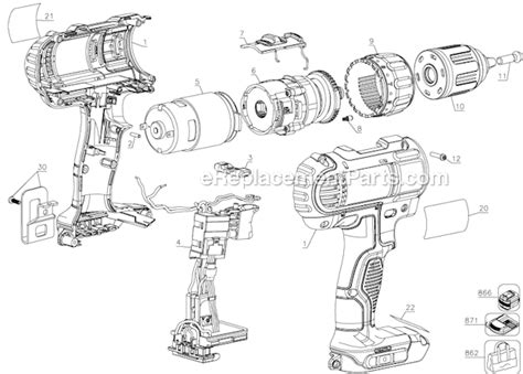 DeWALT DCD771 Parts List and Diagram - (Type 1) : eReplacementParts.com