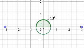 Draw an angle of 540 degrees. | Homework.Study.com