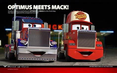 Cars | Optimus meets Mack by danyboz on DeviantArt | Cars cartoon ...