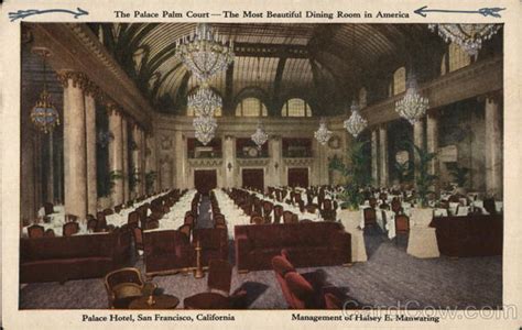 Palace Hotel - The Palace Palm Court San Francisco, CA Postcard