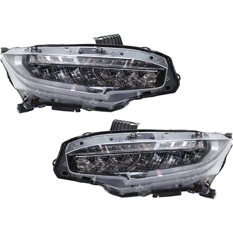 LED Headlight For 2016-2018 Honda Civic Pair LH and RH | eBay