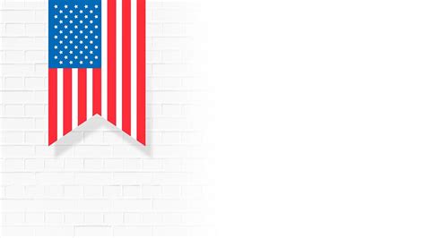 American flag, white desktop wallpaper | Free Photo Illustration - rawpixel