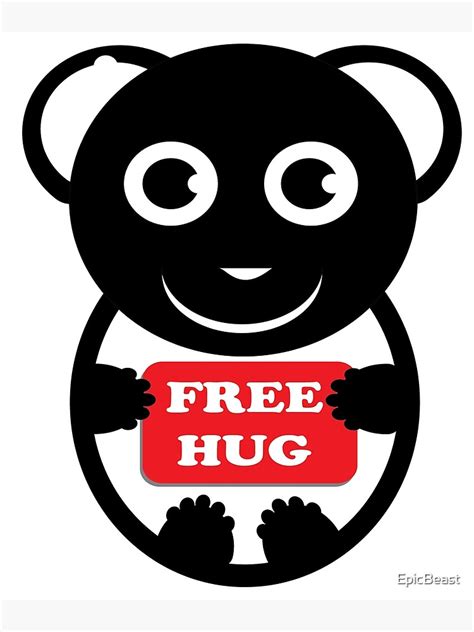 "Baby Panda Bear Free Hugs Panda Hug Graphic" Canvas Print for Sale by EpicBeast | Redbubble