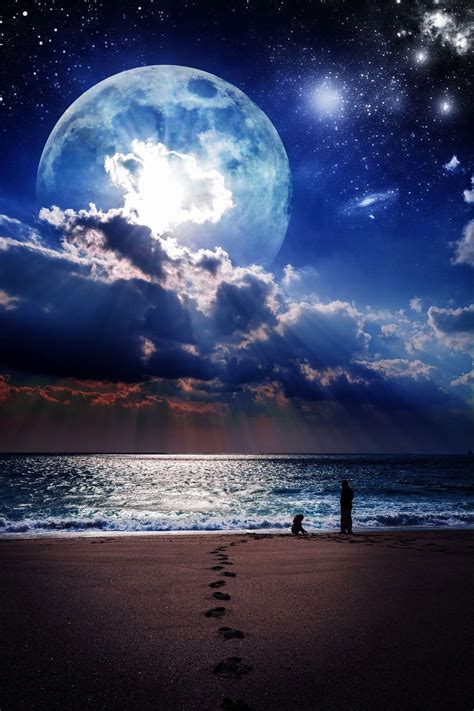 Ocean Moon Wallpapers - Top Free Ocean Moon Backgrounds - WallpaperAccess