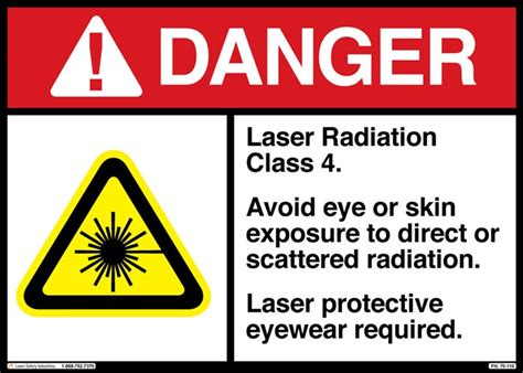 Laser Safety Labels and Signs