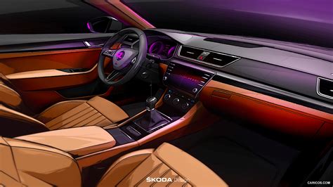 Skoda Superb | 2016MY | Interior | Design Sketch