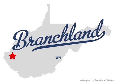 Map of Branchland, WV, West Virginia