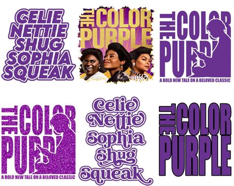 The Color Purple 2023 Png, the Color Purple Musical 2023 Movie Png, Classic Movie Lover Gift ...