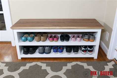 DIY Entryway Shoe Storage Bench | FixThisBuildThat