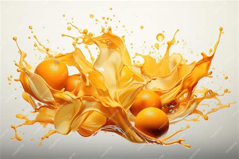 Premium Vector | Orange splash isolated on white background