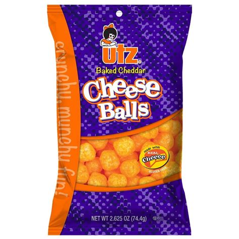 Utz Baked Cheddar Cheese Balls, 2.625 Ounce -- 5 per case. - Walmart.com - Walmart.com