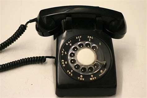 Evolution of Technology Remembers Old Rotary Dial Telephones