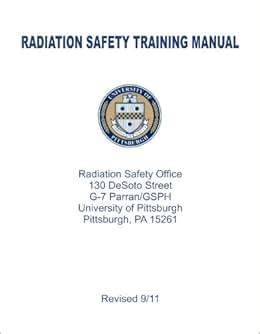 RADIATION SAFETY TRAINING MANUAL (Radiation Safety Office, the ...