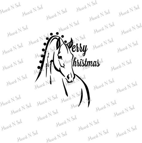 Christmas Horse Drawing at PaintingValley.com | Explore collection of ...