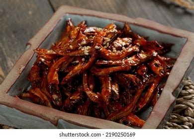 Seafood Korean Food Dried Anchovies Anchovy Stock Photo 2190250169 ...