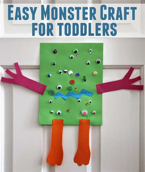 Easy Monster Craft for Toddlers - Toddler Approved