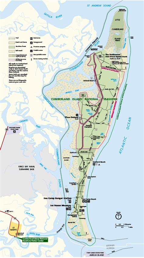 Cumberland Island National Seashore | PARK MAP