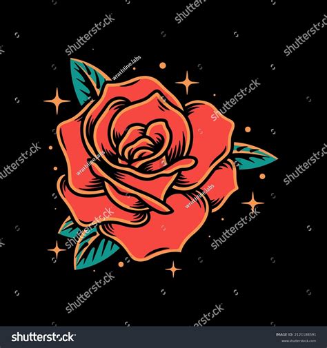 55,880 Vintage Rose Tattoo Images, Stock Photos & Vectors | Shutterstock