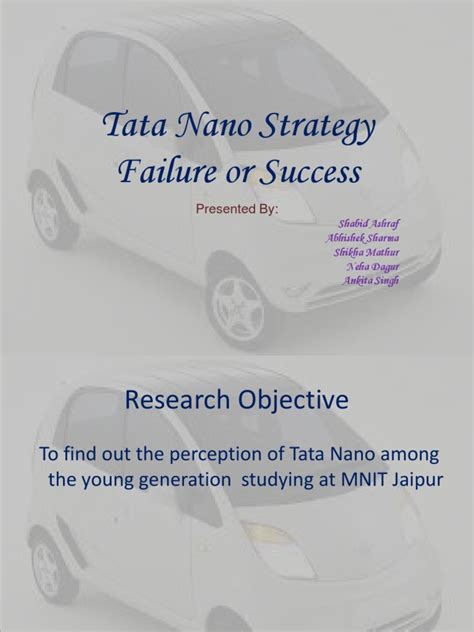 Tata Nano Strategy Failure or Success | PDF | Evaluation Methods | Research Methods