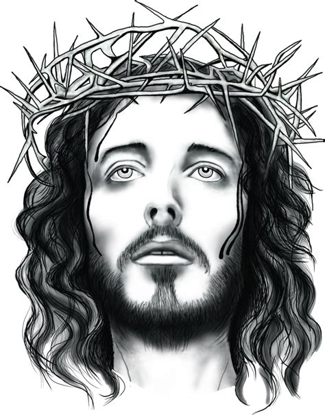 Free Black And White Jesus Png Creative Designs