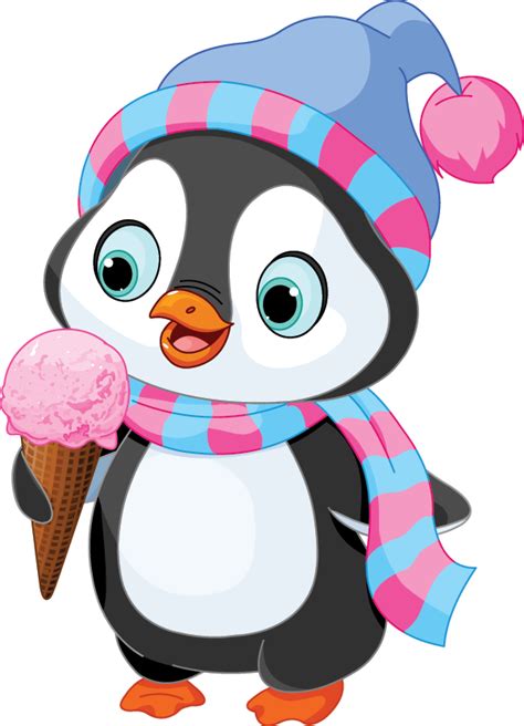 Ice Cream Penguin | Penguin art, Cute drawings, Baby penguins