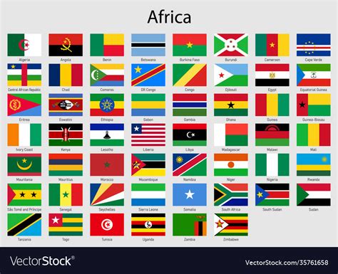 Set Of Flags Of African Countries Vector Flags Of Africa Stock Vector | Hot Sex Picture