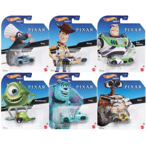 HOT WHEELS DISNEY Pixar Character Cars 2022 Release You Pick Buzz Woody ...