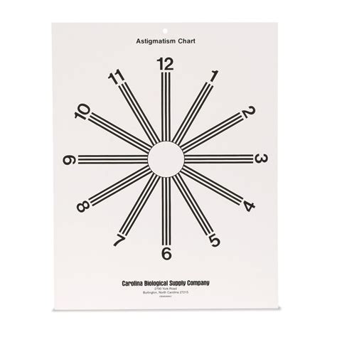 Astigmatism Test Chart, Pack of 3 | Carolina.com