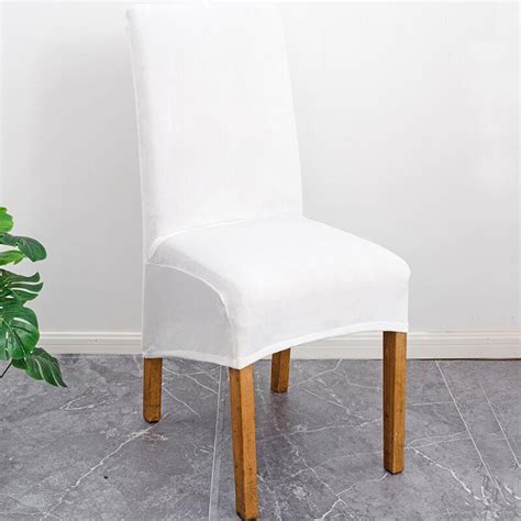 Stretch Velvet XL Size Dining Chair Covers, Removable Washable Soft ...