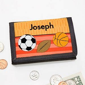 Personalized Boys Wallets - Sports, Cars, Dinosaurs & Robots - Kids Gifts