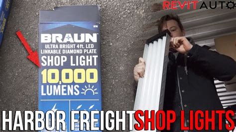 Harbor Freight LED Shop Lights Unboxing and First Impressions | Tool ...