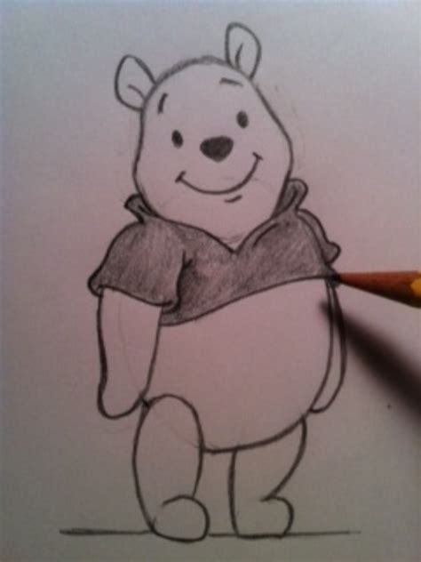 How to Draw Winnie the Pooh - FeltMagnet