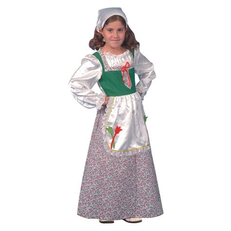 Dutch Girl Costume Set - Medium 8-10 - Walmart.com