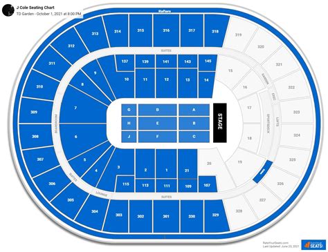 TD Garden Seating Charts for Concerts - RateYourSeats.com