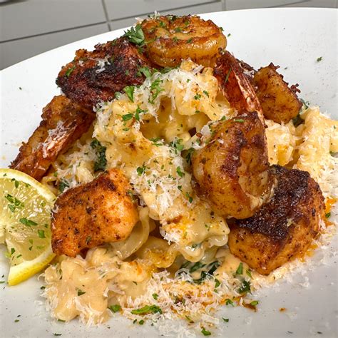 Easy Cajun Shrimp Pasta with Salmon - One Stop Chop