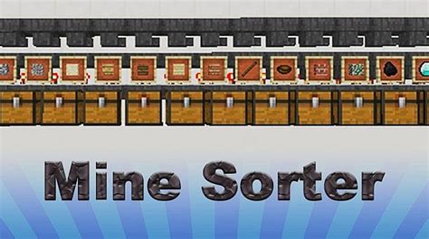 Hopper Mine Auto Sorter 1.5 Minecraft Project