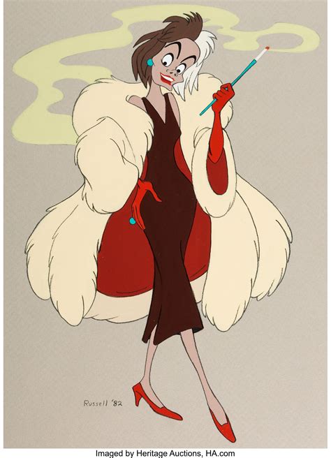 Cruella De Vil Illustration by Russell Schroeder (Walt Disney, | Lot #97287 | Heritage Auctions