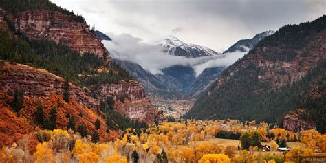 Ouray Stormy Autumn Panorama | Ouray, Colorado | Mountain Photography ...