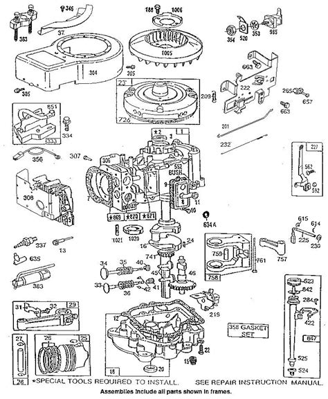 Briggs Stratton 8hp Engine Parts