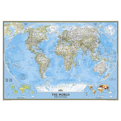 National Geographic Classic World Map - Denise Guenevere