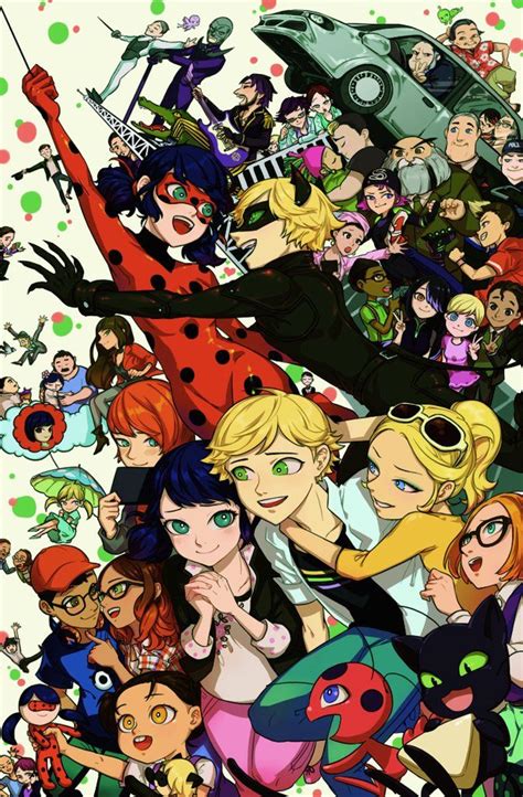 Everyone! This would make a nice poster (Miraculous Ladybug) | The ...