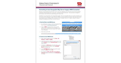 Connecting to Iowa Geographic Map Server Imagery: WMS Connection