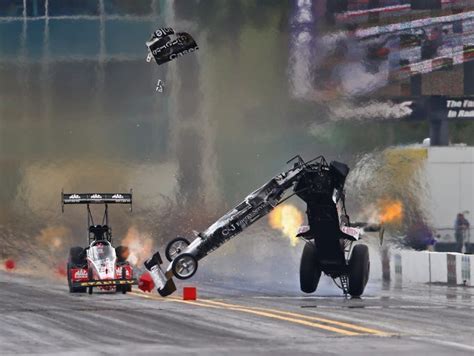 Larry Dixon's NHRA crash