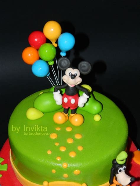 Mickey And Goofy Birthday Cake - CakeCentral.com