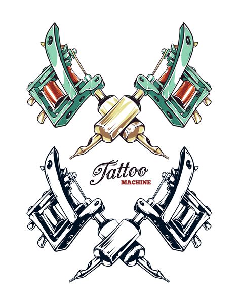 Tattoo Machine Vector 284213 Vector Art at Vecteezy