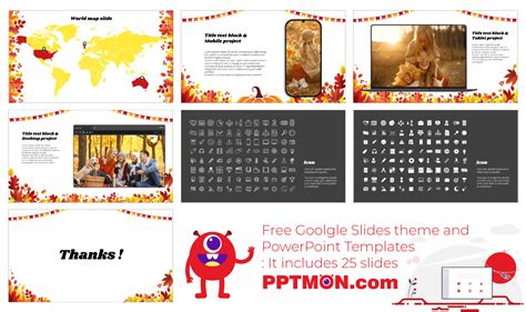 Fall Festival Free Google Slides Template and PowerPoint Theme