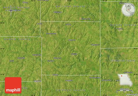 Satellite Map of Daviess County