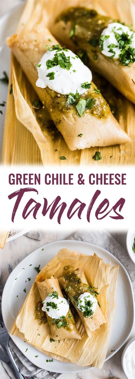 Green Chile and Cheese Vegetarian Tamales - Isabel Eats