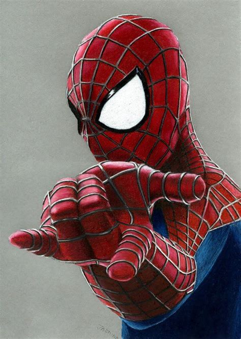 Colored Pencil Drawing: The Amazing Spider-Man 2 | Spiderman drawing, Spiderman painting, Marvel ...